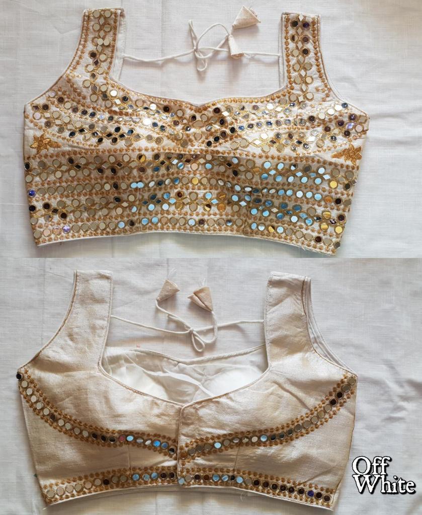 Real V Mirror By Ruhi Real Mirror Work Blouse Catalog